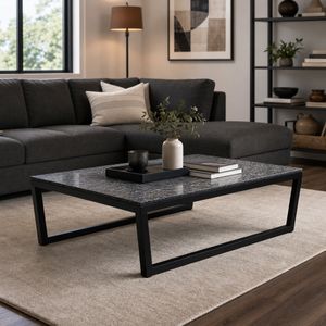 DRAKECLIFF BLACK COFFEE TABLE 17 (IN) 12
