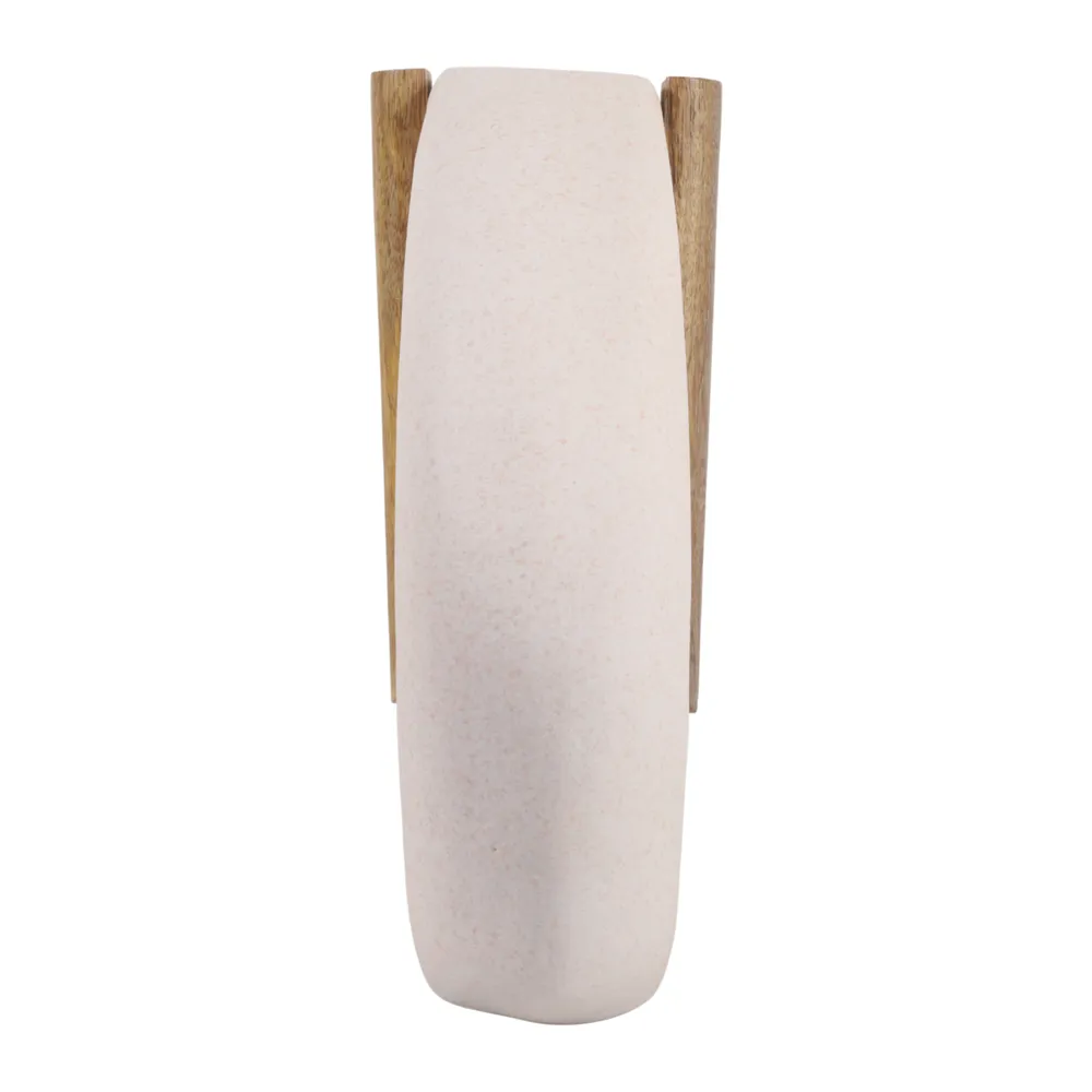 FINTONSIDE WHITE VASE 15 (IN)