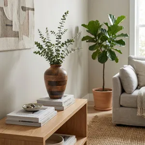 BELDENOAK BROWN VASE 11 (IN) 2