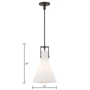 Izel 12'' Wide 1-Light Pendant - Oil Rubbed Bronze 2