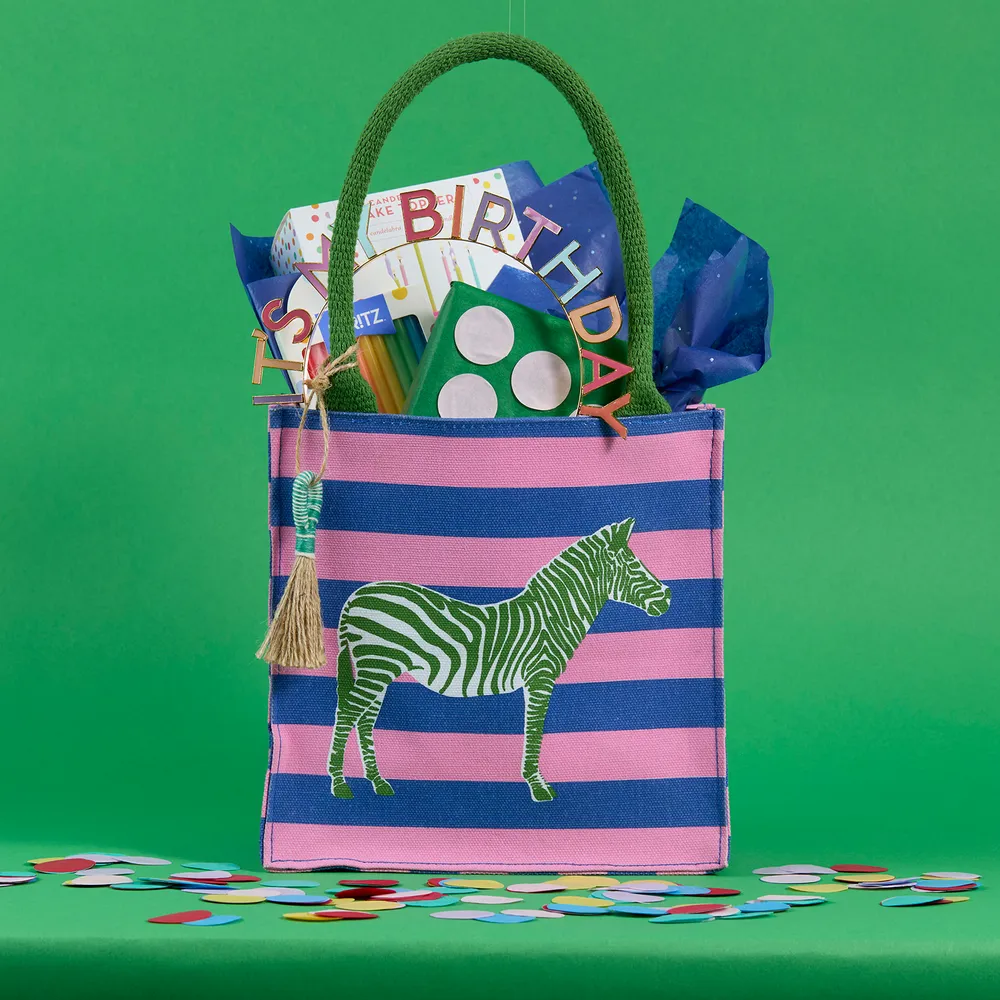 Zebra Stripe Reusable Itsy Bitsy Gift Bag