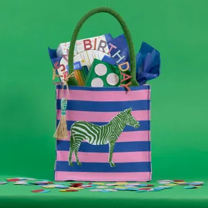 Zebra Stripe Reusable Itsy Bitsy Gift Bag 3