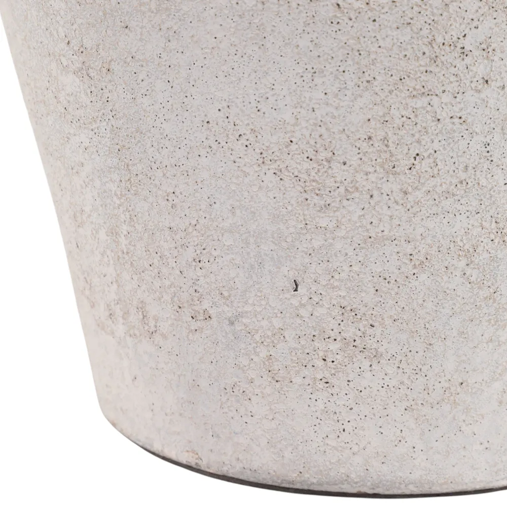 WOODSONHAVEN WHITE VASE 13 (IN)