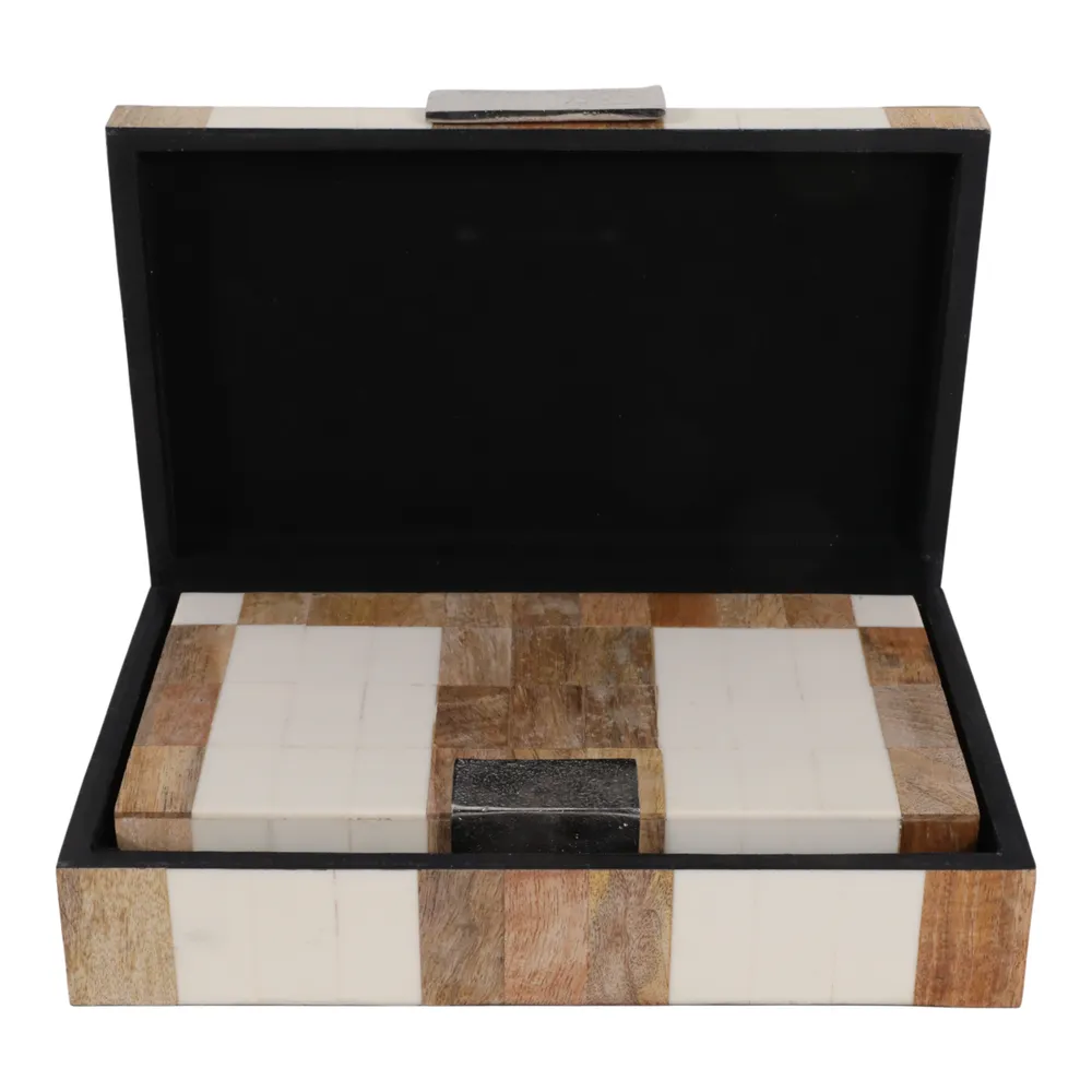 CALEVIEW SET OF 2 BROWN BOXES 3 (IN)