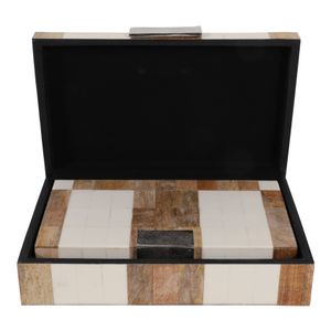CALEVIEW SET OF 2 BROWN BOXES 3 (IN) 6