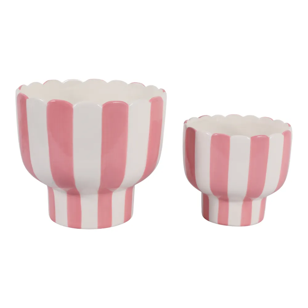HARDYGROVE SET OF 2 PINK PLANTER 7 (IN)