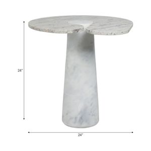 HUTTONWOOD IVORY TABLE 24 (IN) 10