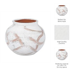 OLIVERWORTH WHITE VASE 7 (IN) 10
