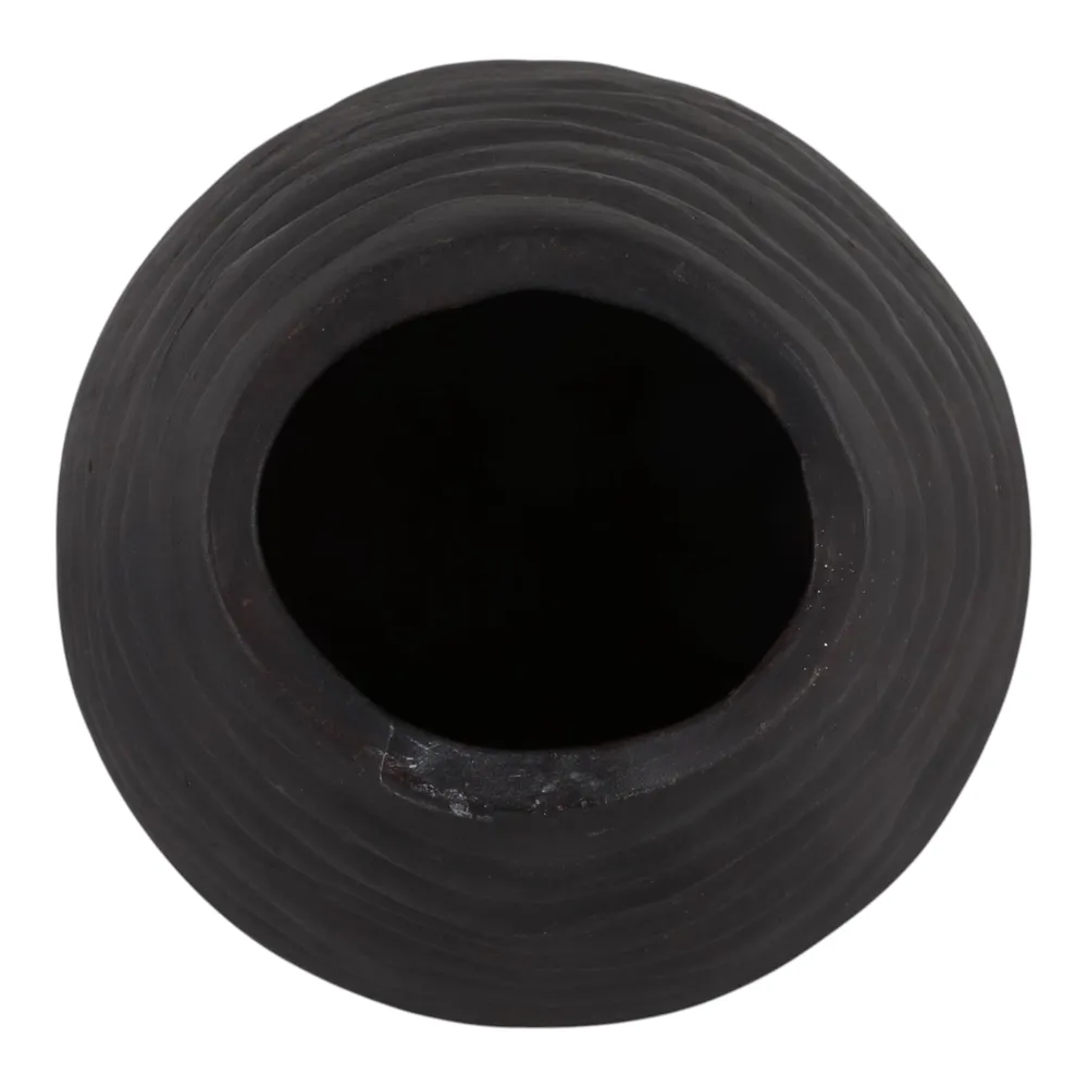 HAVENOAK BLACK VASE 14 (IN)