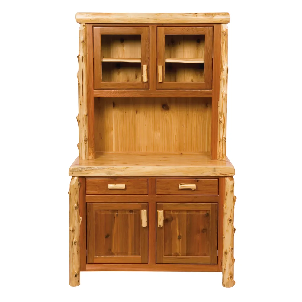 Cedar Log 48-inch Buffet & Hutch - Vintage