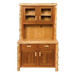 Cedar Log 48-inch Buffet & Hutch - Coffee