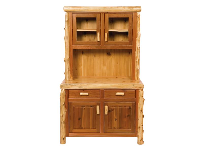 Cedar Log 48-inch Buffet & Hutch - Coffee 2
