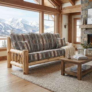 Cedar Log Sofa - Vintage - Standard Fabric - Seat:  Fabric TBD;   Backrest:  Fabric TBD