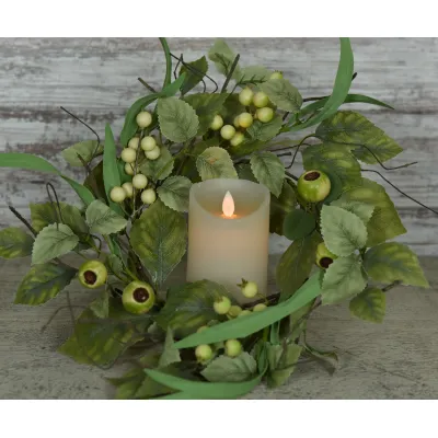 Berry Herb 6.5in Candle Ring