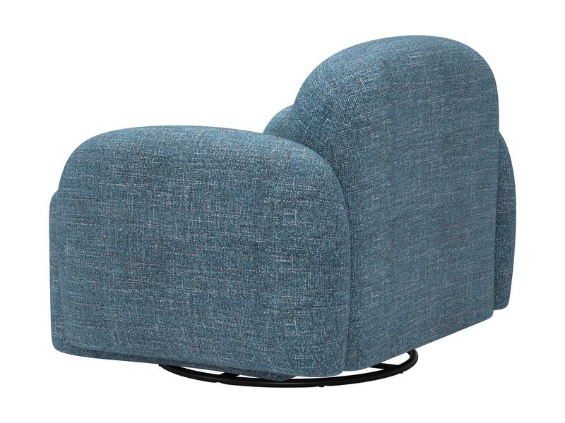 Cleo Swivel Chair Blue 6