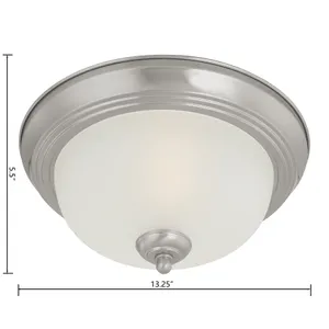 Pendenza 13.25'' Wide 2-Light Flush Mount - Brushed Nickel 2