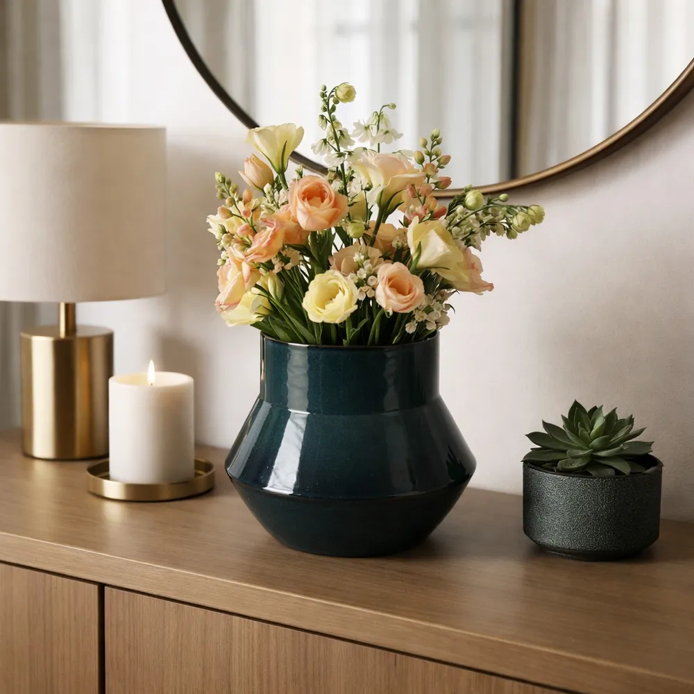 FORBESBEACH BLUE VASE 9 (IN)