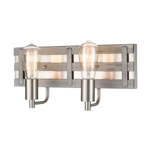 Brigantine 16'' Wide 2-Light Vanity Light - Weathered Driftwood 3
