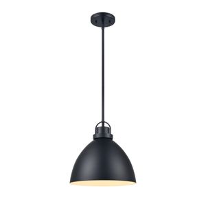 Somerville 12'' Wide 1-Light Pendant - Matte Black 1