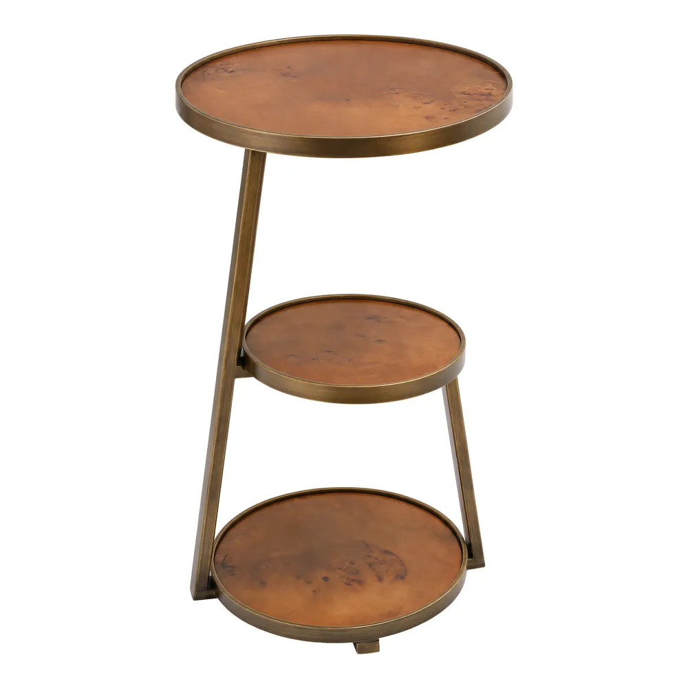 Boulder Accent Table Brown
