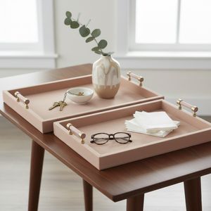NELSONGATE SET OF 2 TAN TRAY 3 (IN) 2