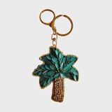GLITTER KEYCHAIN - PALM TREE 1