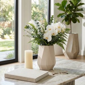 ENOCHWICK WHITE VASE 9 (IN) 12