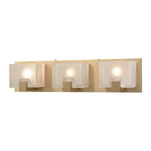 Ridgecrest 21'' Wide 3-Light Vanity Light - Satin Brass 1