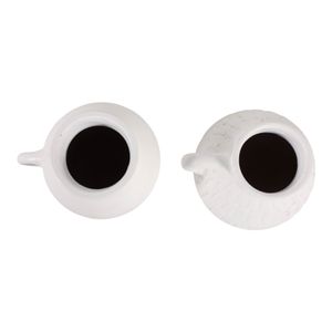 DENTONWORTH SET OF 2 WHITE VASES 7 (IN) 9