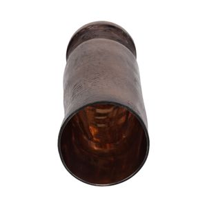 HAMDENWAY BRONZE GLASS VASE 14 (IN) 6