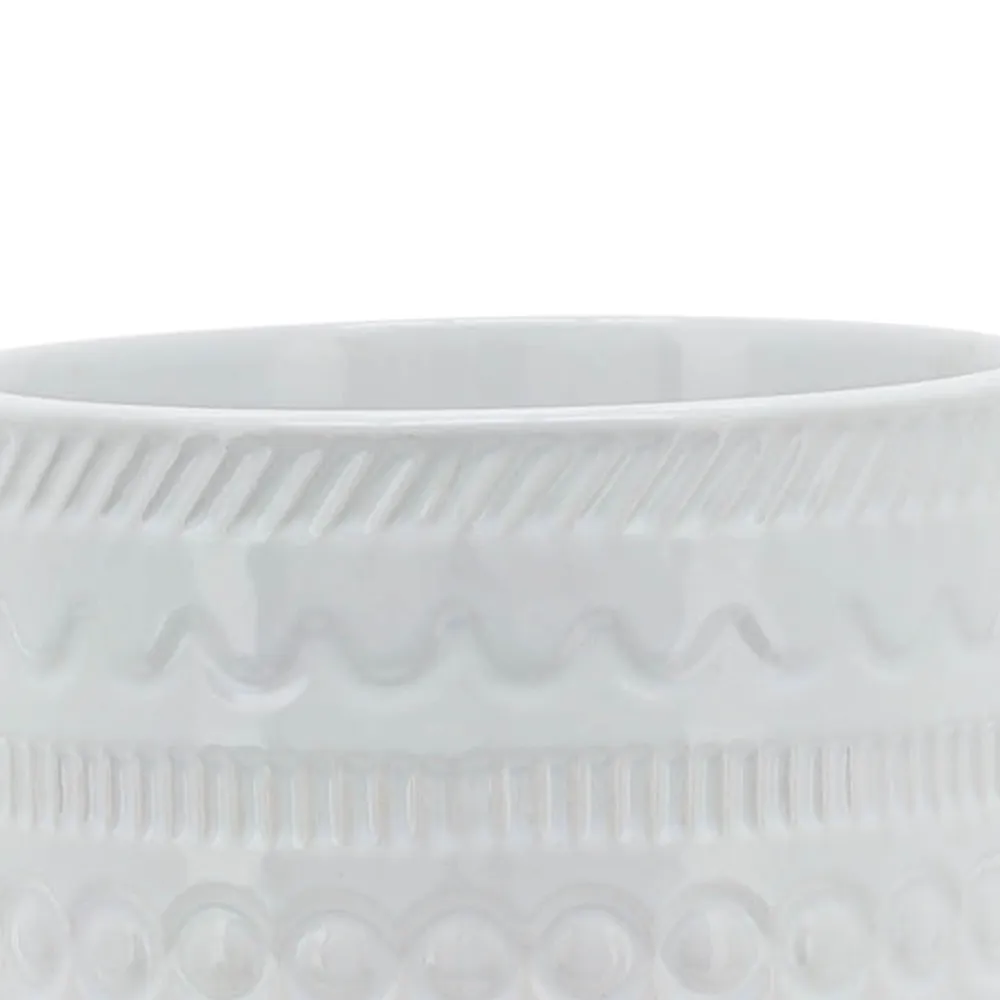 DORSETPORT WHITE PLANTER 8 (IN)