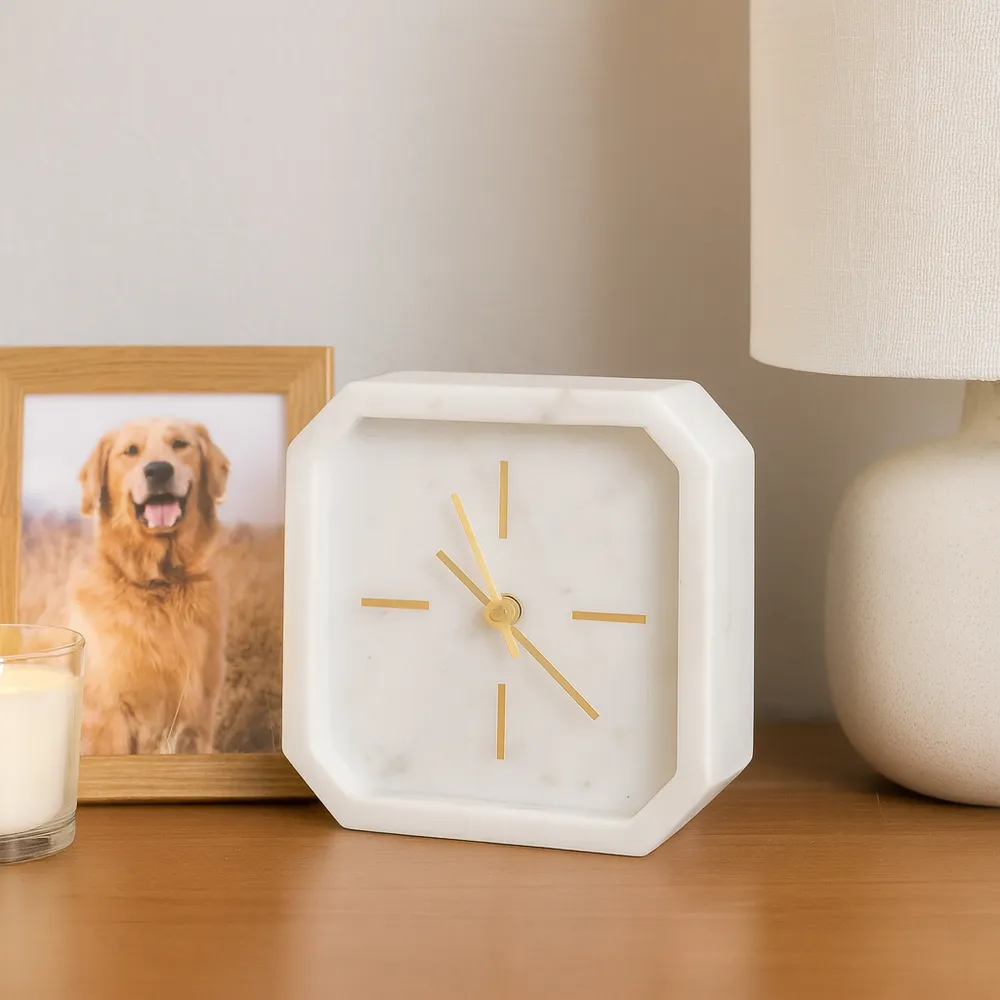 VALESTONE WHITE CLOCK 6 (IN)