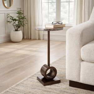DILLONBURN BROWN TABLE 24 (IN) 12