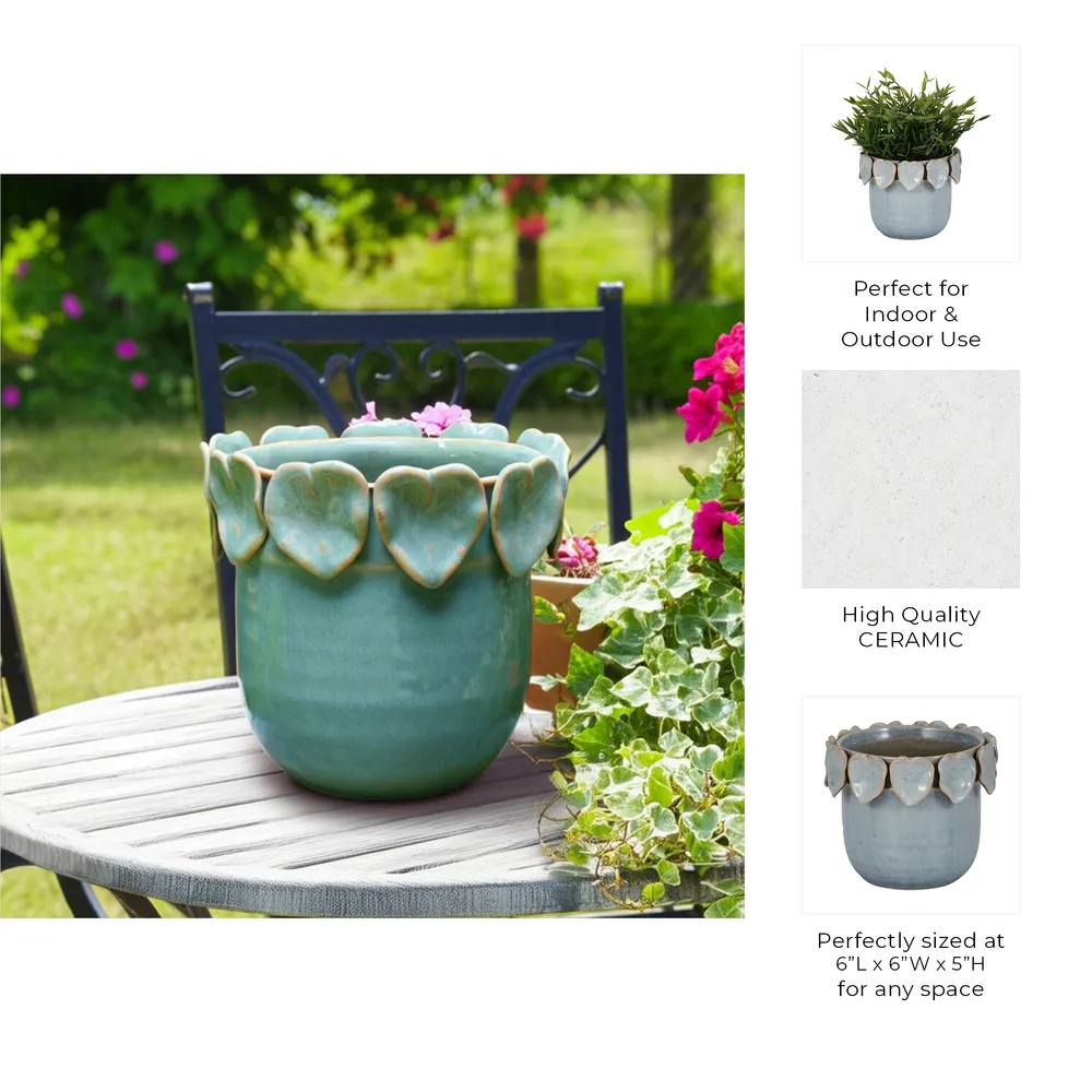 SLATERCLIFF BLUE PLANTER 6 (IN)