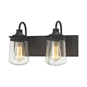 Hamel 15'' Wide 2-Light Vanity Light - Oil Rubbed Bronze 1