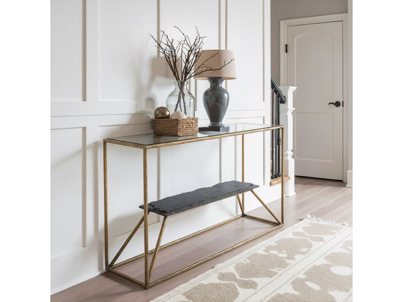 Ranol Console Table Brass 2