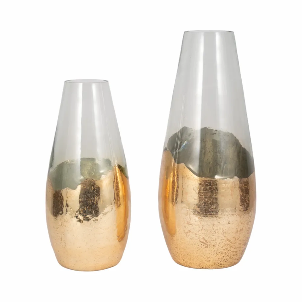 REEDMORE CLEAR GLASS VASE 15 (IN)