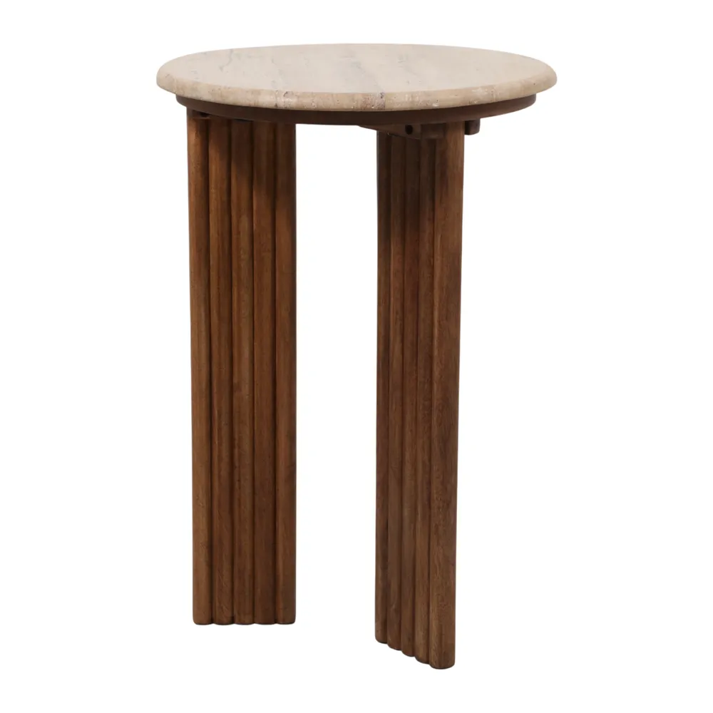 SKYLERROSE TAN TABLE 22 (IN)
