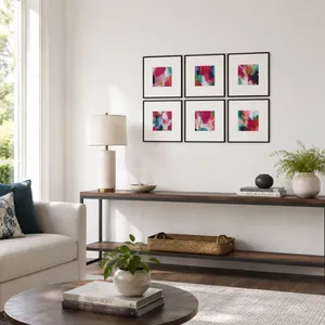 DURBANMILL SET OF 6 WHITE ART 42 (IN) 4