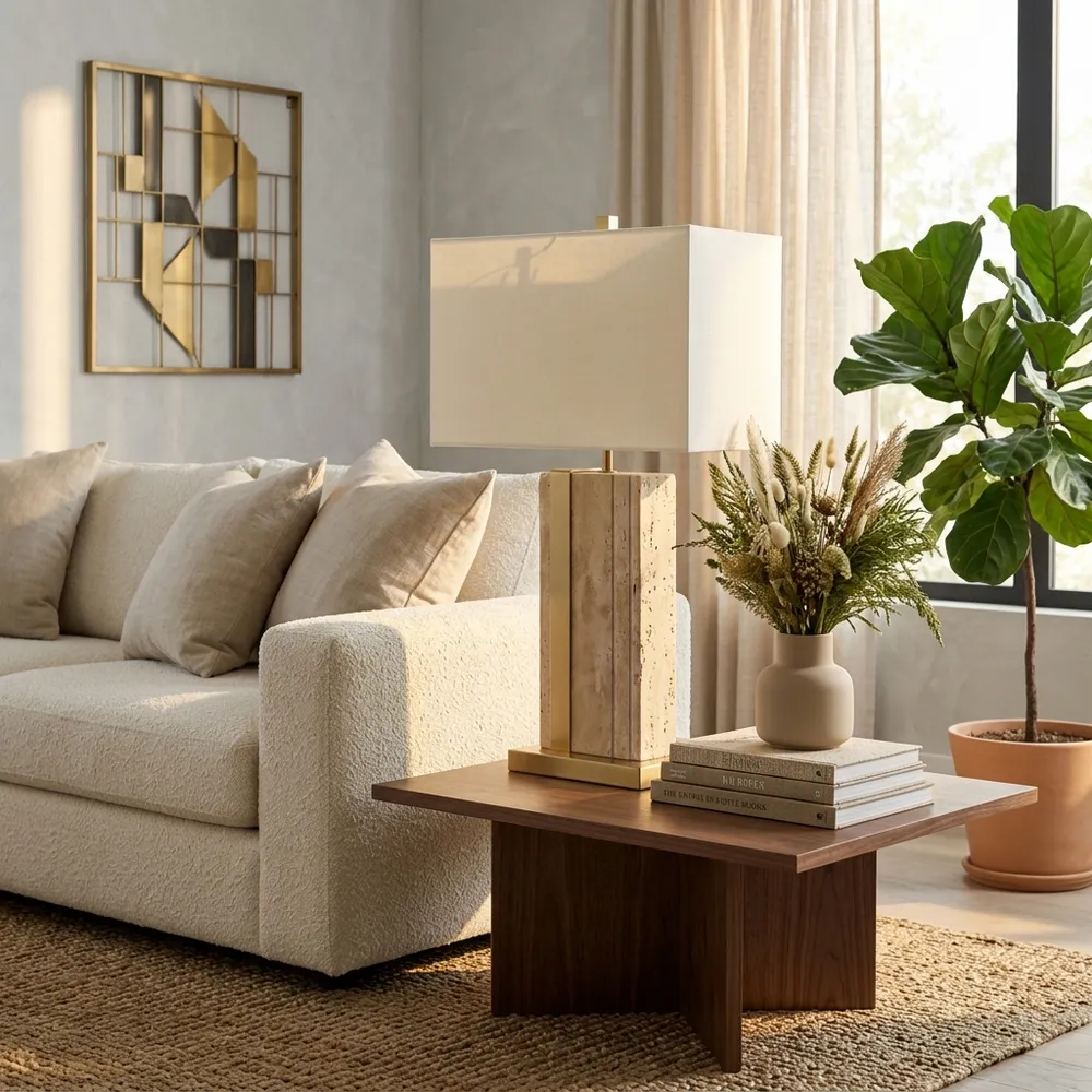 HEMMINGRUN TAN LAMP 26 (IN)