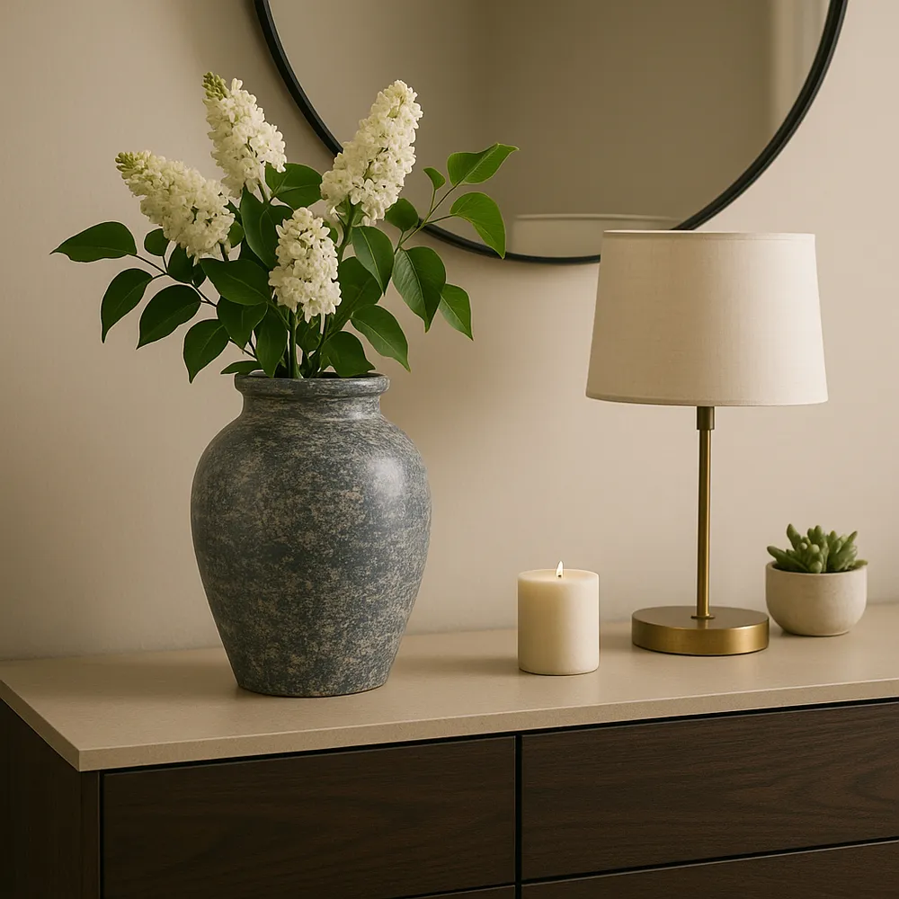 CARLINROSE BLUE VASE 11 (IN)