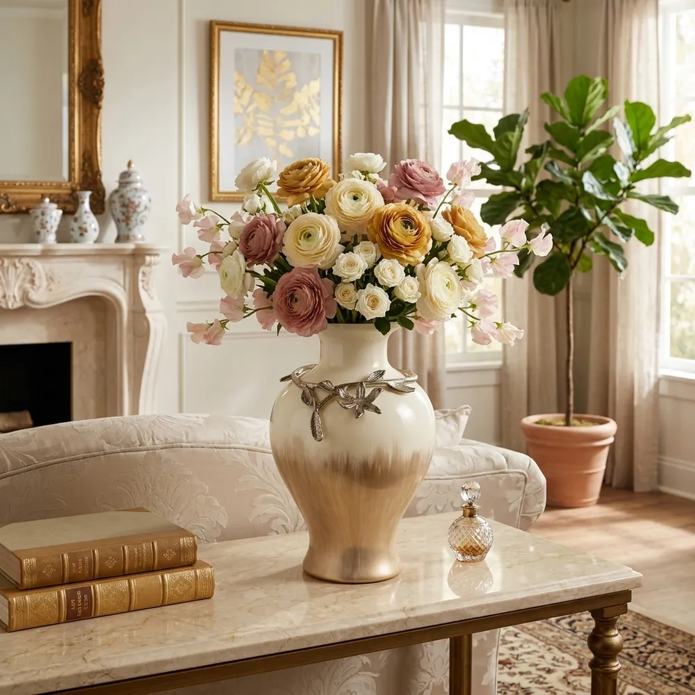 HOPEPORT GOLD VASE 19 (IN)