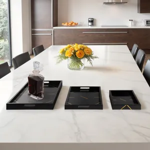 VINSONVIEW SET OF 3 BLACK TRAY 2 (IN) 13