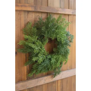 Artificial Cedar Wreath 2