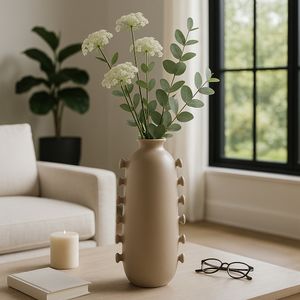 BURGESSBROOK TAN VASE 18 (IN) 12