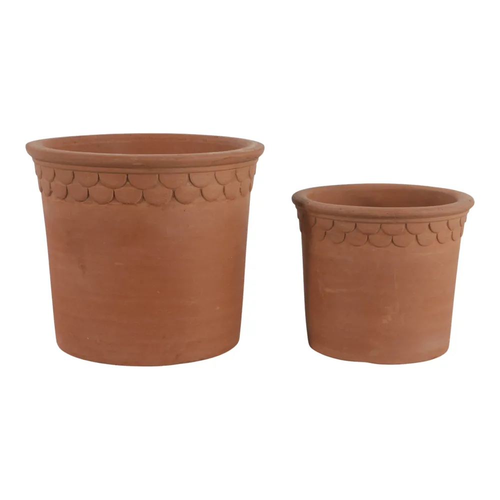 COOPERBEACH SET OF 2 RED PLANTER 8 (IN)