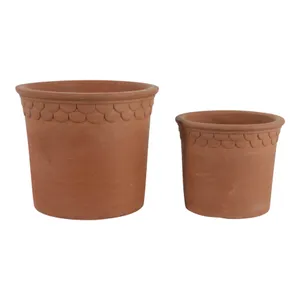 COOPERBEACH SET OF 2 RED PLANTER 8 (IN) 1