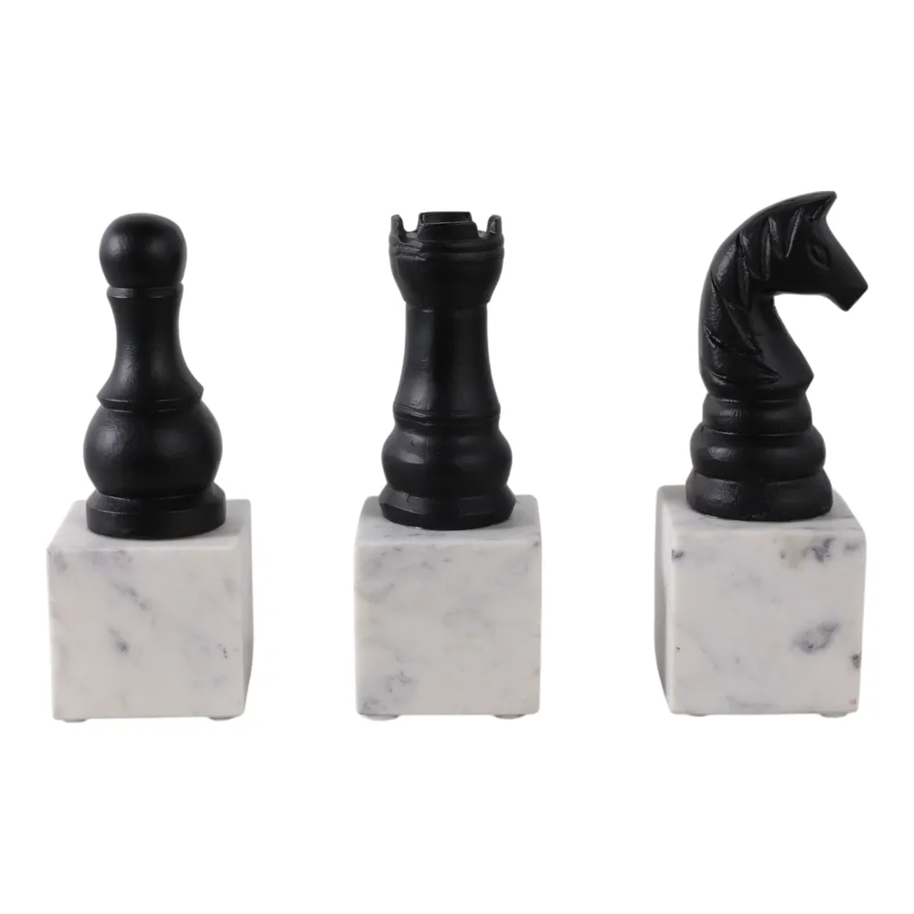 CLEOWOOD SET OF 3 BLACK DECOR 9 (IN)