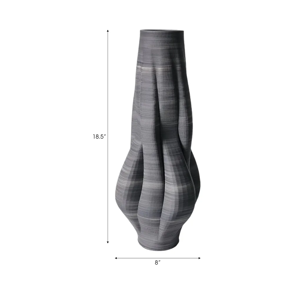 AIDENWELL GRAY VASE 19 (IN)