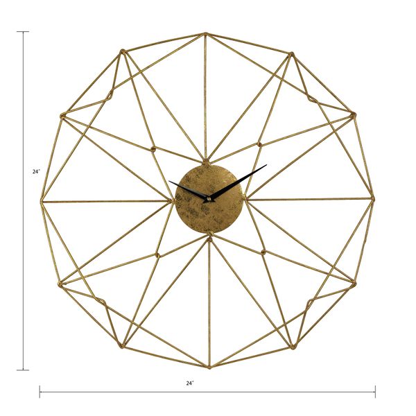 Angular Wirework Wall Clock